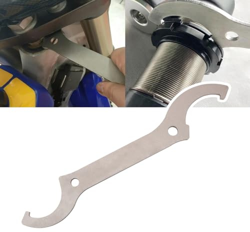 IUVWISN Motorrad Stoßdämpfer & Lenker Schraubenschlüssel Absorber Feder Einstellung C Schraubenschlüssel Werkzeug Universal für Dirt Bike EXC SX SXF YZ YZF CRF XR WRF KX KLX RM RMZ DRZ