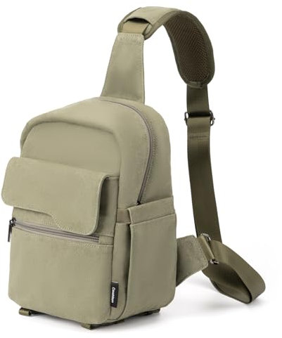 CwatcunSacoche pour Appareil Photo,Sacoche pour Appareil Photo étanche Petit Sac à bandoulière, Sacoche pour Appareil Photo Reflex,SLR/DSLR,Appareil Photo Compact,Vert,L
