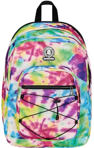 Invicta Schulranzen Dial, mehrfarbig, mit Doppelfach und Laptopfach, Trinkflaschenfach, Erweiterbarer Rucksack für Schule Sport und Freizeit für Mädchen und Jungen, mehrfarbig