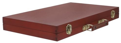 BELLIFFY Caja De Madera Para Pintura Al Óleo Resistente y Portátil Con Compartimentos Ajustados Para Lápices y Colores Maletín Artístico Seguro Para Estudiantes y Aficionados