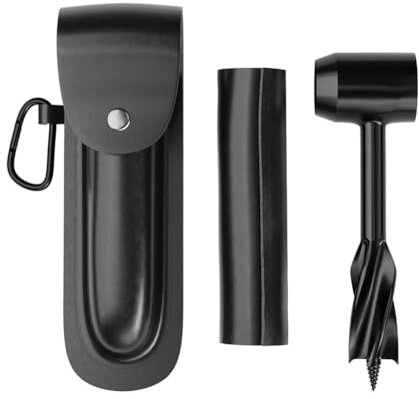 Bushcraft Settlers Tool Survival Hand Auger Wrench, Scotch Eye Auger Manual Drill Wrench and Hand Hole Maker for Camping, Bushcrafting and Outdoor Backpacking