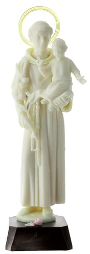 Statua Sant'Antonio fosforescente PVC 25 cm