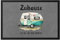 Hey!Print Zuhause ist da wo wir parken Fußmatte Camping Wohnwagen Rentner Campingplatz