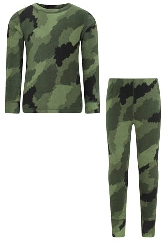 Mountain Warehouse Polar Fleece Kids Base Layer Set - Isotherm Fabric, Warm & Cosy Top, Boys & Girls - Autumn Winter, Outdoors, Travelling & Hiking