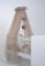 Babybetthimmel aus Tüll, Betthimmel für Babybett, Prinzessin Babywiege, Beistellbett Baby, Moskitonetz, Babyzimmer Deko, Baldachin Kinderzimmer 165cm lang, mit Pompons, Taupe (Taupe)