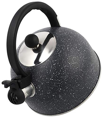 Ciieeo 2.5L Stainless Steel Whistle Kettle for Gas Hob Thickened Teakettle Automatic Whistle Safe Boiling