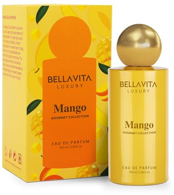 Bellavita Luxury Gourmet Gourmand Collection MANGO Eau de Parfum | 100 ml | Unisex Perfume for Men and Women | Gift choice for Birthday and Anniversary
