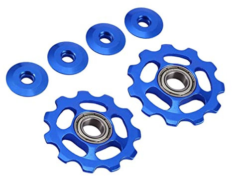 BESPORTBLE 2stücke Mountainbike-umwerferrolle Schaltwerkrolle Schaltwerkrolle Umwerferrolle Fahrrad-umwerferrolle Aluminiumlegierung Schaltwerk Zubehör Für Schaltwerke Zähnen