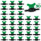30PCS 1/4 Drip Irrigation Valves, Kalolary Drip Line Barbed Valves Fittings Garden Shut Off Switch Valve for 4/7mm Tube Water Flow Control Drip Line Parts Cut Off Valve for Watering System (Green)