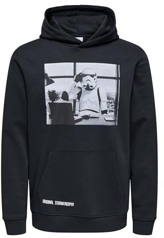 Only & Sons Herren Onsstormtrooper Reg Ls LIC Hoodie Sweat