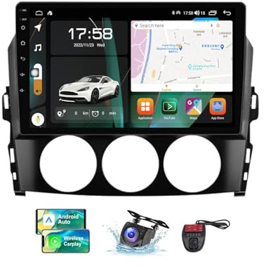 ZZPHKK Android 13 Autoradio für Mazda MX-5 3 NC 2008-2015 9 Zoll Touch Display Auto Radio Player mit Carplay Android Auto/GPS Navi/DSP/4G WiFi/FM RDS DAB+/Bluetooth Freisprecheinrichtung(NF-5)
