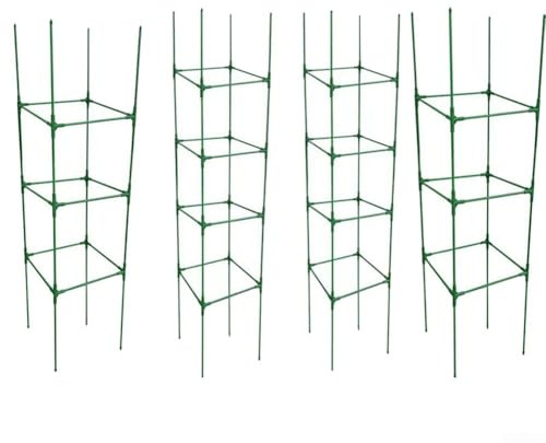 Tomatenkäfige Garten für optimales Wachstum Rankgitter für Bohnen, Paprika und anderes Gemüse (B)