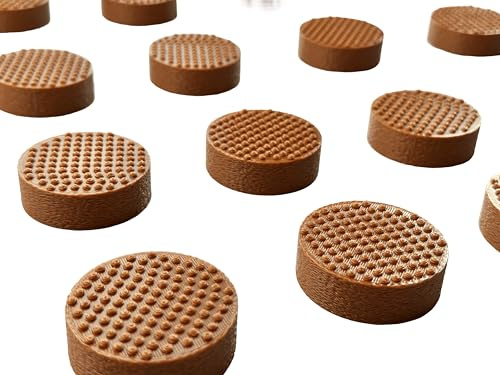 Plant Pot Feet 48 Pack - Solid, Durable Outdoor Pot Feet For Plant Pots & Planters | Extremely Durable Non-Slip & Non-Scratch Plant Pot Risers | Decking/Patio Protection (Brown)
