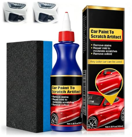 100ml Eliminador Quitar Arañazos Coche,Reparador Arañazos Profundos Coche,Car Paint Scratch Repair Remover,Crema para pulimento coche arañazos,Reducir los arañazos,Recuperar el brillo
