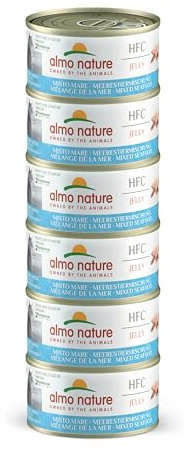 almo nature Megapack Katzenfutter nass - Meerestieremischung - 6er Pack (6x70g)