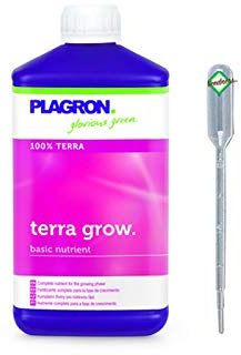 Weedness Plagron Terra Grow 10 litres - Grow Cultivation Engrais intérieur Phase de Croissance Engrais Organique Liquide Concombres Tomates
