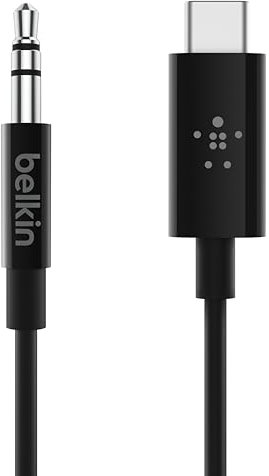 Belkin - Cable Audio 3,5mm USB-C Noir