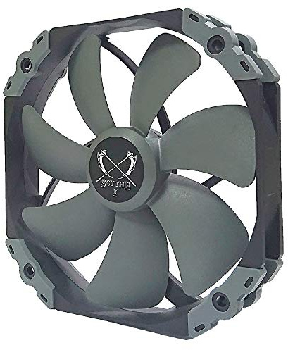 Scythe Kaze Flex 140 mm leiser Lüfter, PWM 300–1800 U/min, runder Rahmen, Einzelpackung