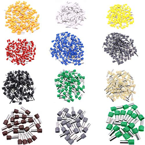 10 Stück Aderendhülsen 25 mm² braun für Kabel/Litze isoliert zum Crimpen/Quetschen aus verzinntem Kupfer