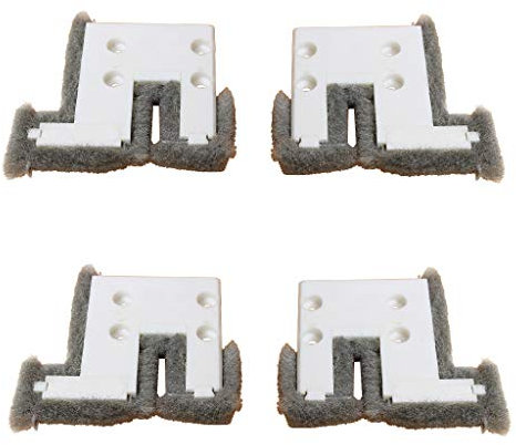 BIlinli 4 Pezzi tampone per finestre scorrevoli su e Giù per binari sigillanti Antivento per Strisce di spazzole per Isolamento Acustico per Porte casa Calda