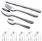 GOODFEER Besteck Set 6 Personen, 24 Teilig Besteckset, Inkl Messer,Gabel Löffel und Dessertlöffel, Cutlery Edelstahl Spiegelpoliert Spülmaschinenfest