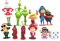 Cartoon Kuchen kreative Dekoration -Grinch Cartoon Figur Ornamente - 12CS Mini-Figuren kreative Tierform Geburtstag, Party Kuchen Set, Little Pet Shop Cake Topper Party Supplies Cupcake Figurinen