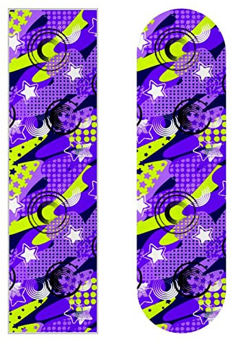 Geometrische Figuren, 2 Stück, Skateboard-Griptape, Schleifpapier, Longboard, Aufkleber, Roller, Deck, Sandpapier