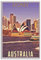 NMNM Sydney Australien Skyline Vintage Reiseposter Leinwand Kunst Wanddekoration Poster Bild Druck Malerei Poster Geschenk 30 x 45 cm