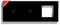 BSEED Panel de Vidrio Para Interruptor de Luz y Enchufe de Pared, Marco Negro 228 mm, 1 Gang+1 Gang