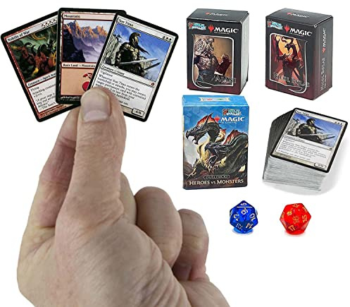 Worlds Smallest Magic: The Gathering Exklusives Sammlerset mit Ajani VS Nicol Bolas und Heroes VS. Monsters Duel Decks (MTGCollector)