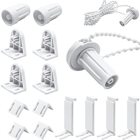 2 Set Kit Di Riparazione Per Tende A Rullo, Staffe Per Tende A Rullo Senza Foratura, Bianc, Staffa Per Tenda A Rullo Per Tende