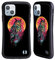 Head Case Designs Licenza Ufficiale Riza Peker Civetta Mezzanotte Animale Astratto Custodia Cover Ibrida Compatibile con Apple iPhone 14