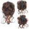 Haarteil Haargummi Messy Curly Hair Dutt Haargummis Verlängerung, 1 STÜCKE Curly Wellig Synthetic Bun Hair Piece Claw Clip Haarknoten Chignon for Frauen Mädchen Haarteil Haarverlängerung ( Color : Dar