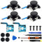 ZHUROUPU Joystick Analog Thumb Stick Replacement for Nintendo Switch/Oled/Lite L&R for Joy-Con Controller with Conductive Film and Drift Fix Tools( Y1.5 / +1.5 Screwdriver)-19Pcs