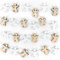 Logbuch-Verlag 24 mini angeli in legno bianco angelo in legno 2 cm per fai da te e decorazione, piccolo angelo custode, mini regalo di Natale