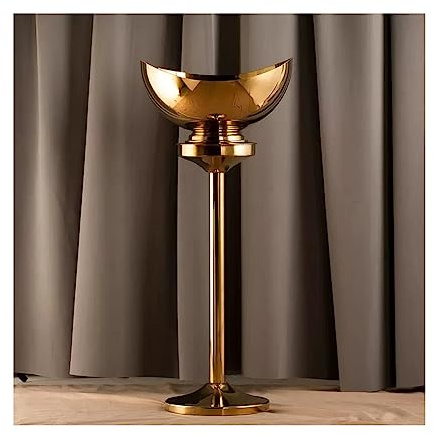 BinOxy EIS Eimer Eiskübel aus poliertem Edelstahl mit Ständer, großer, bodenstehender Eiskühlerkübel for Bier, Weinkühler, Außen- oder Innenbereich Eiseimer/Eiskübel (Color : Gold)
