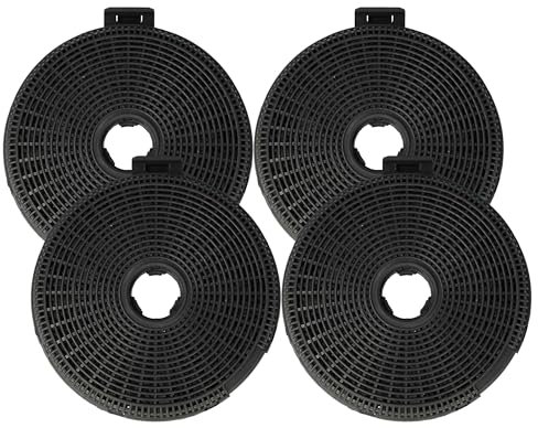 vhbw 4x Aktivkohlefilter Ersatz für Teka 40078254, 61801236, 61801262, D1C, D4C für Dunstabzugshaube - 20 cm