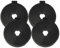 vhbw 4x filtro de carbón activado reemplaza Teka 40078254, 61801236, 61801262, D1C, D4C para campanas cocina - 20 cm