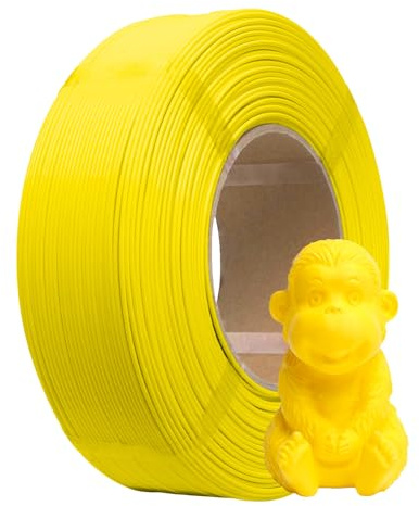 eSUN PLA+ Refill Filament 1.75mm, Gelb, 1KG | Refill PLA Plus Spoolless 3D Druck Filament, Maßgenauigkeit +/- 0.03mm, 1KG (2.2 LBS) für 3D Drucker