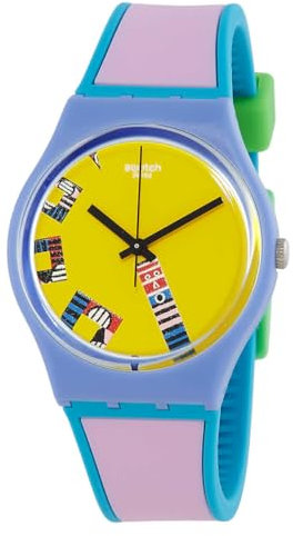 Swatch Tatham & O'Sullivan Serious Action GZ342 Montre à quartz avec cadran jaune Unisexe