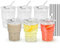 Icesip 15 oz Plastic Iced Coffee Cups with Lids and Straws Set of 6, Unbreakable Drinking Glasses Reusable Iced Coffee Glass to Go Cup for Matcha Tea Smoothie Juice Cup Dishwasher Safe
