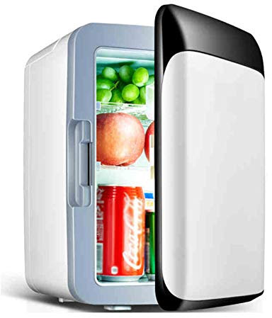 ATNCKS Mini Fridge 10L AC/DC Portable Thermal and Warmer Electric Compact Personal Fridge Fridge for Bedroom, Office, Dorm, Car, Ideal for Cosmetics for the