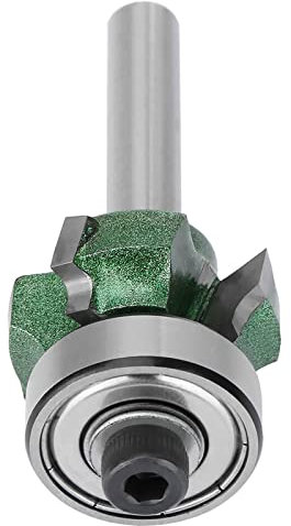 R1/R2/R3 Woodworking Milling Cutter 4 Teeth Trimming Cutter Edge Trimmer Router Bit (1/4 * R2)