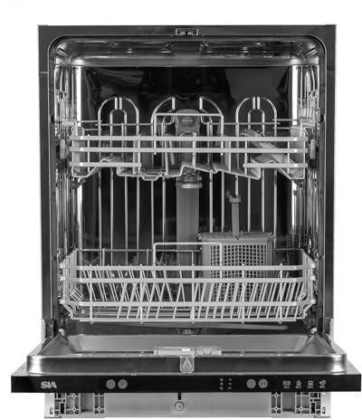 SIA SBID6013 Integrated Dishwasher, 60cm Wide, 13 Place Settings, 4 Wash Programmes, Timer Delay, E Rated, 2 Years Parts and Labour Guarantee