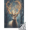 Hirsch 1000 Stück Puzzles Für Erwachsene Teenager Stress Abbauen Familien-Puzzlespiel Mit Poster in 1000-teiliges Puzzle Kinder Lernspiel Spielzeug Geschenk Puzzel 1000pcs (75x50cm)