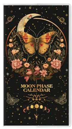 Zuozee Kleiner Taschenplaner 2025-2026, Mondkalender