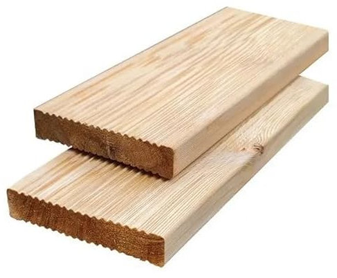 Sibirische Lärche Terrassendielen, 27x140 mm, Geriffelt Fine, Längen 1,5m/2,5m, AB-Sortierung (5, 150 cm)