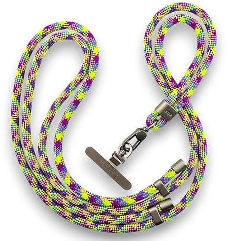 RATASK Adjustable Neck/Shoulder Lanyard Strap for Mobile Phones, Camera, ID card Holder, Badge Holder, (Colour: Lime & Berry)