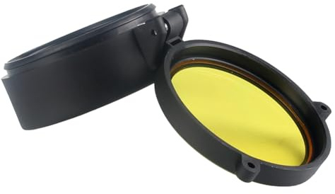 Cappuccio protettivo per cannocchiale da fucile, 30-69 mm, copertura protettiva traslucida per obiettivo ottico, copertura per cannocchiale, protezione oculare per calibro airsoft (43 mm)