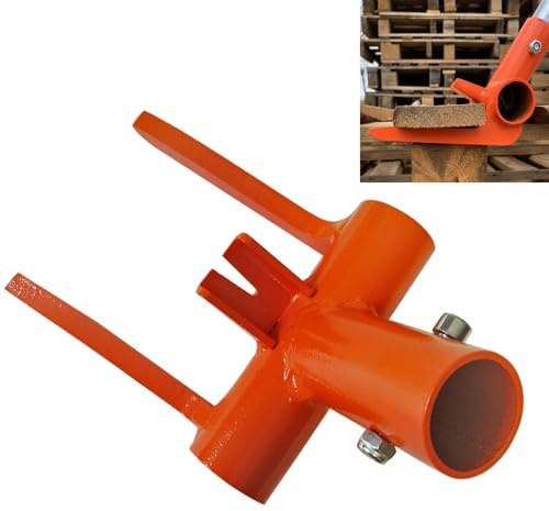 Pallet Buster Tool Pallet Breaker Head Only, Pallet Disassembly Tool with Nail Puller, Pallet Removal Tool for Removing Wooden Pallet Boards, Orange